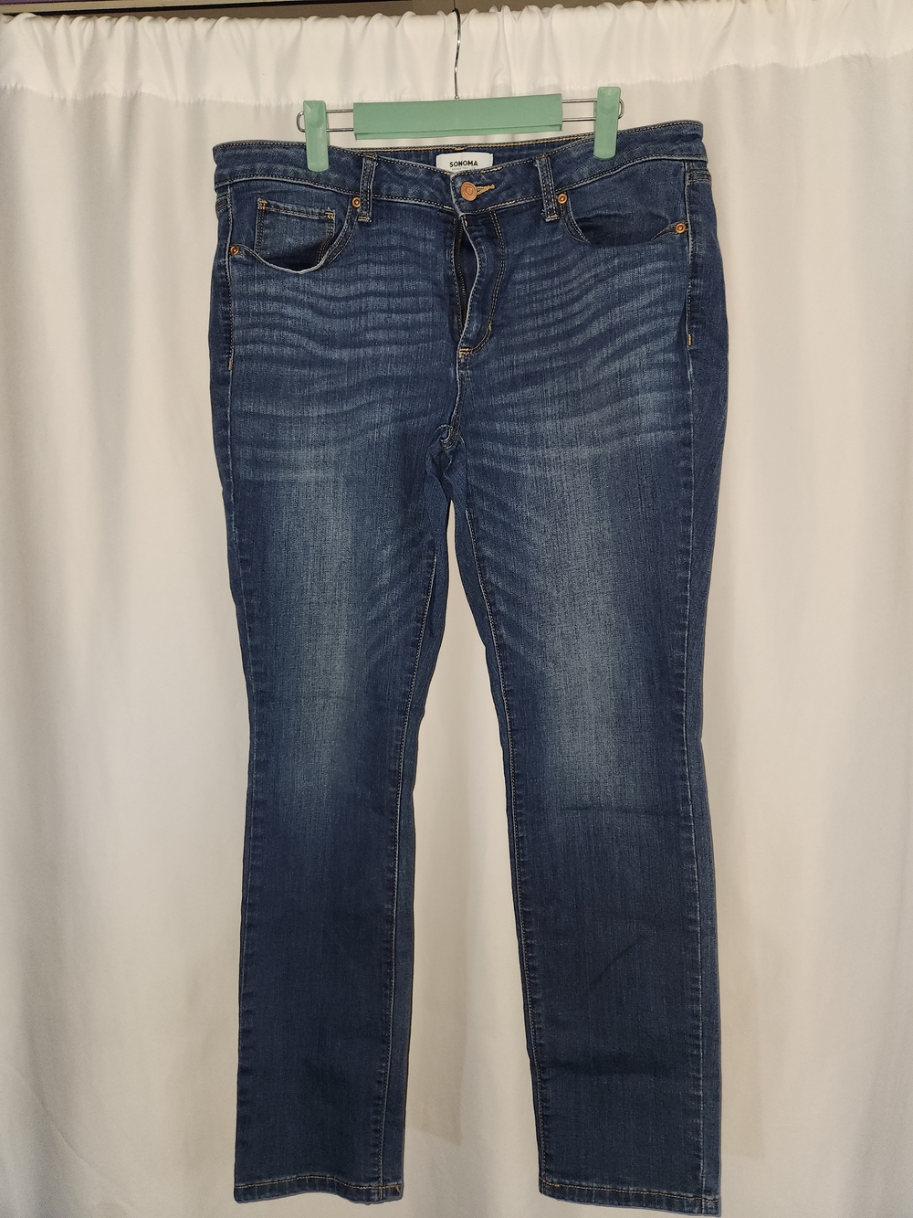 Midwash Straight-Leg Women's Jeans #flattering #stretchy #comfortable #soft